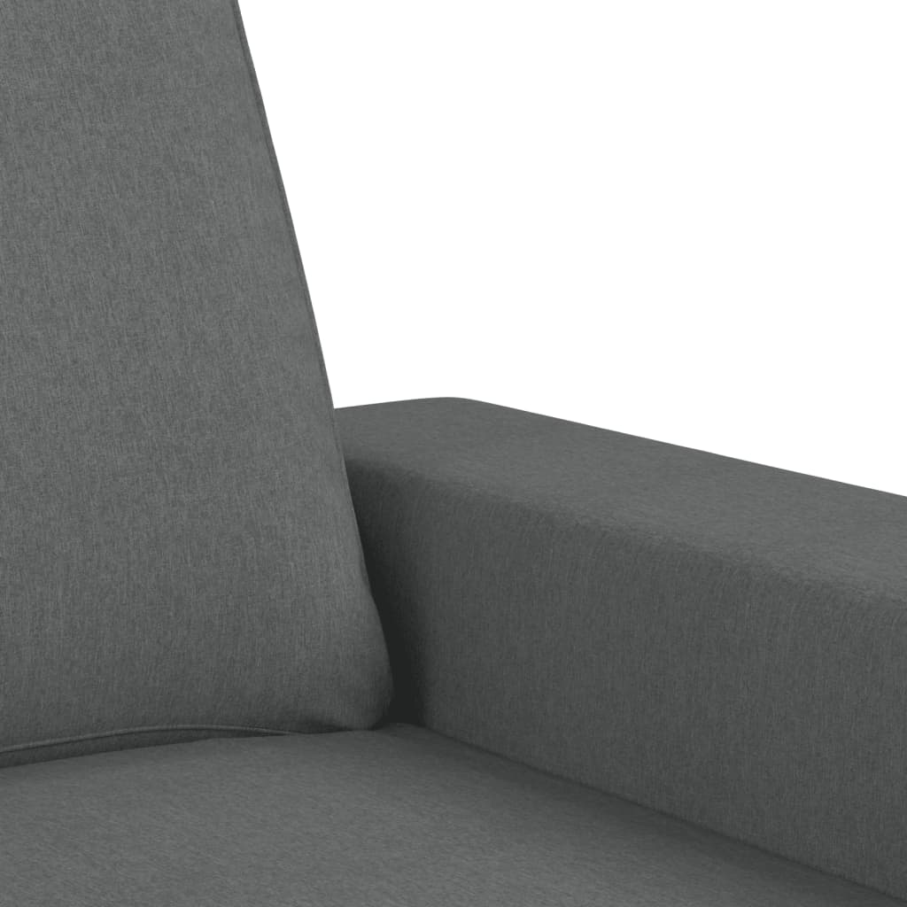 2 Piece Dark Gray Fabric Sofa Set H52642