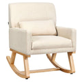 Beige Upholstered Rocking Armchair R621224
