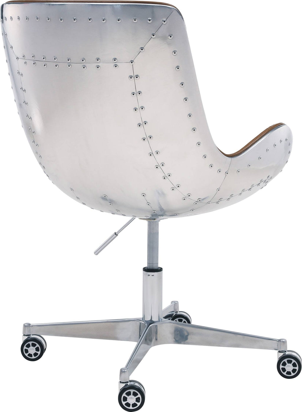 Distressed Caramel Swivel Office Chair H449