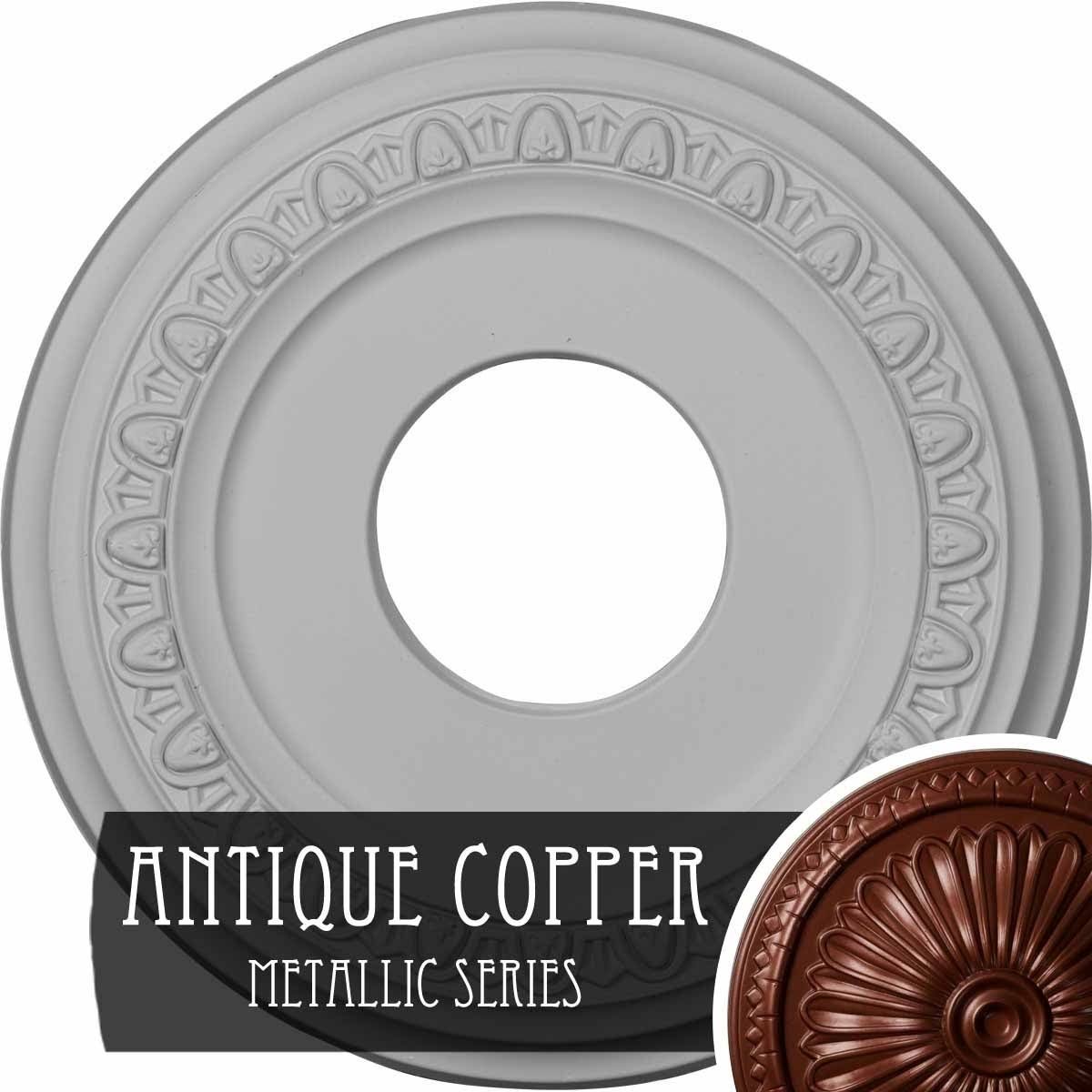 12 1/4x22OD x 4x22ID x 1 1/8x22P Ceiling Medallion S853