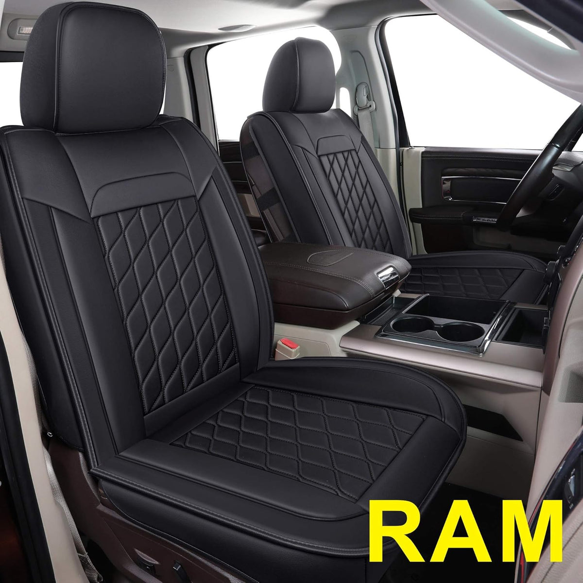 Faux Leather Seat Covers for Ram 1500 Crew Cab Pickup K592
