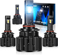 9005/HB3 High Beam 9006/HB4 Low Beam LED Headlight Bulbs Combo 120W 24000LM 6500K Cool White, Pack of 4 V6205