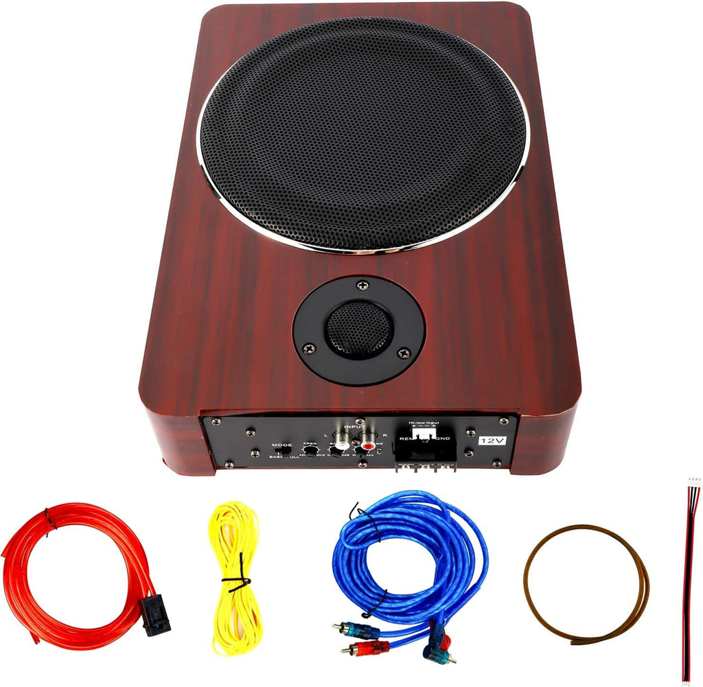 8'' 600W Under Seat Car Active Sub Woofer Speaker Stereo Bass Audio Powered Amp K416