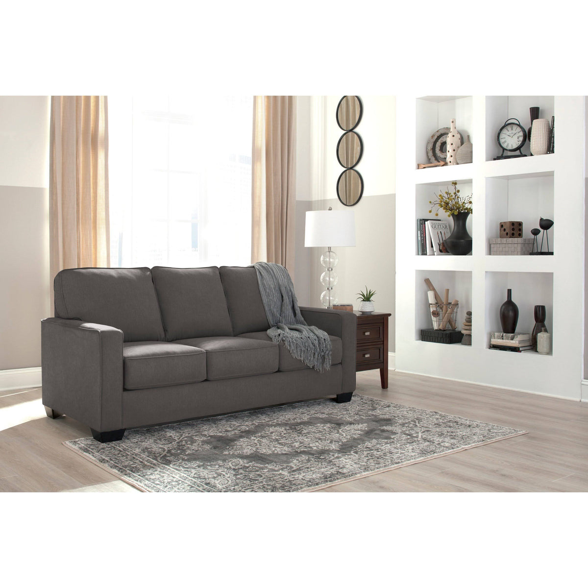 Zeb Charcoal Twin Sofa Sleeper A21718