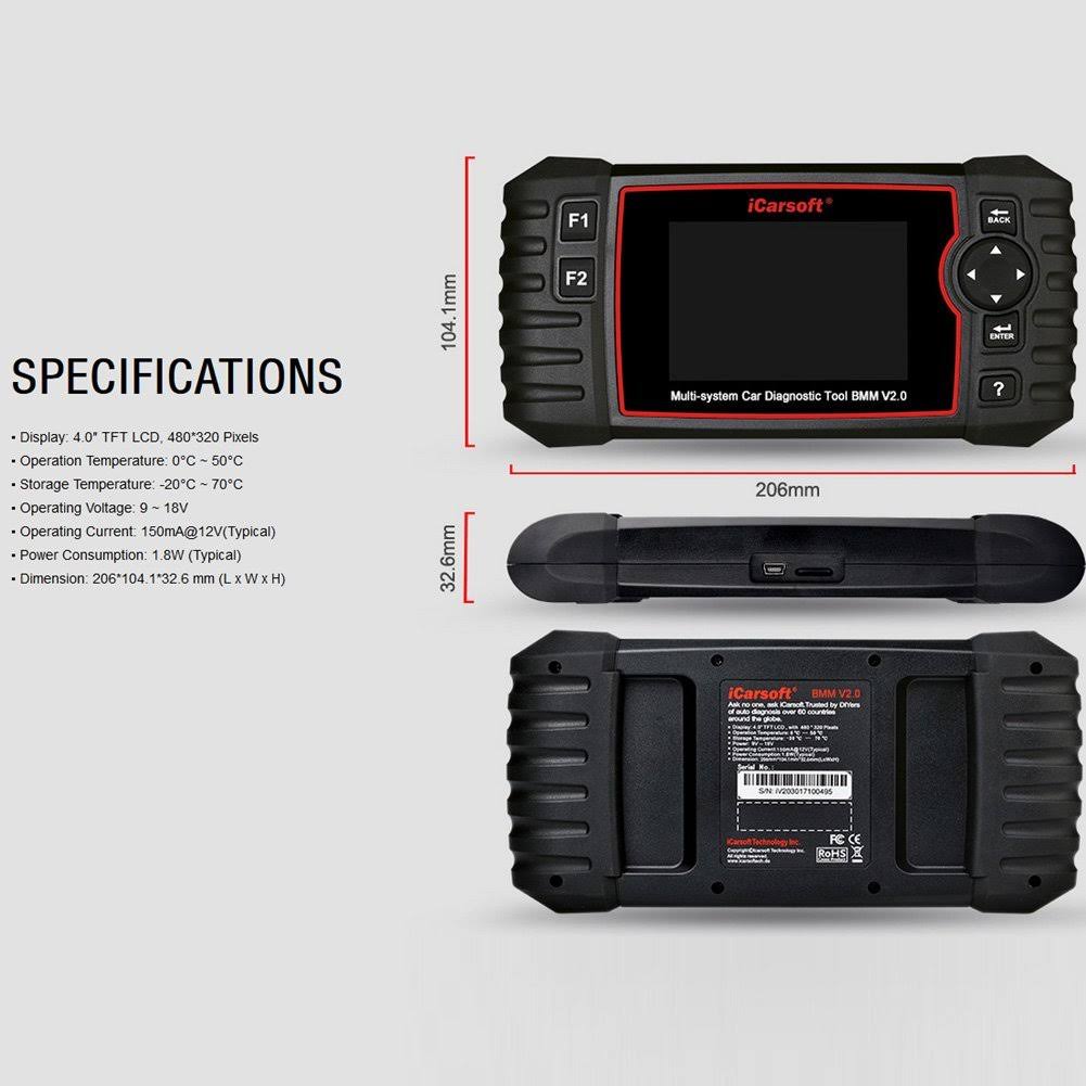 OBD2 Scanner Car Diagnostic Tool for BMW Mini V24739