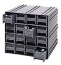 Gray Storage Cabinet with 16 Drawers A82485