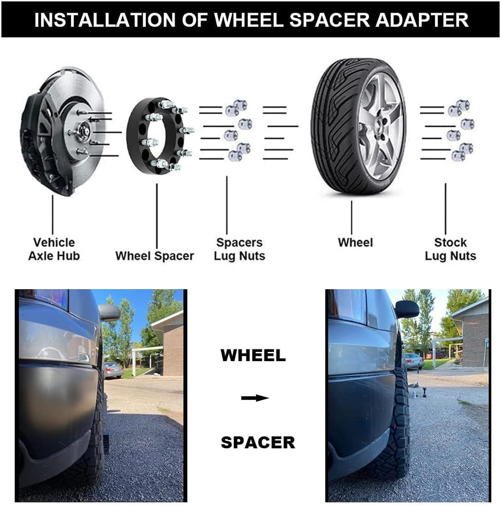 Forged Wheel Adapters with 14x1.5 Studs Y3087