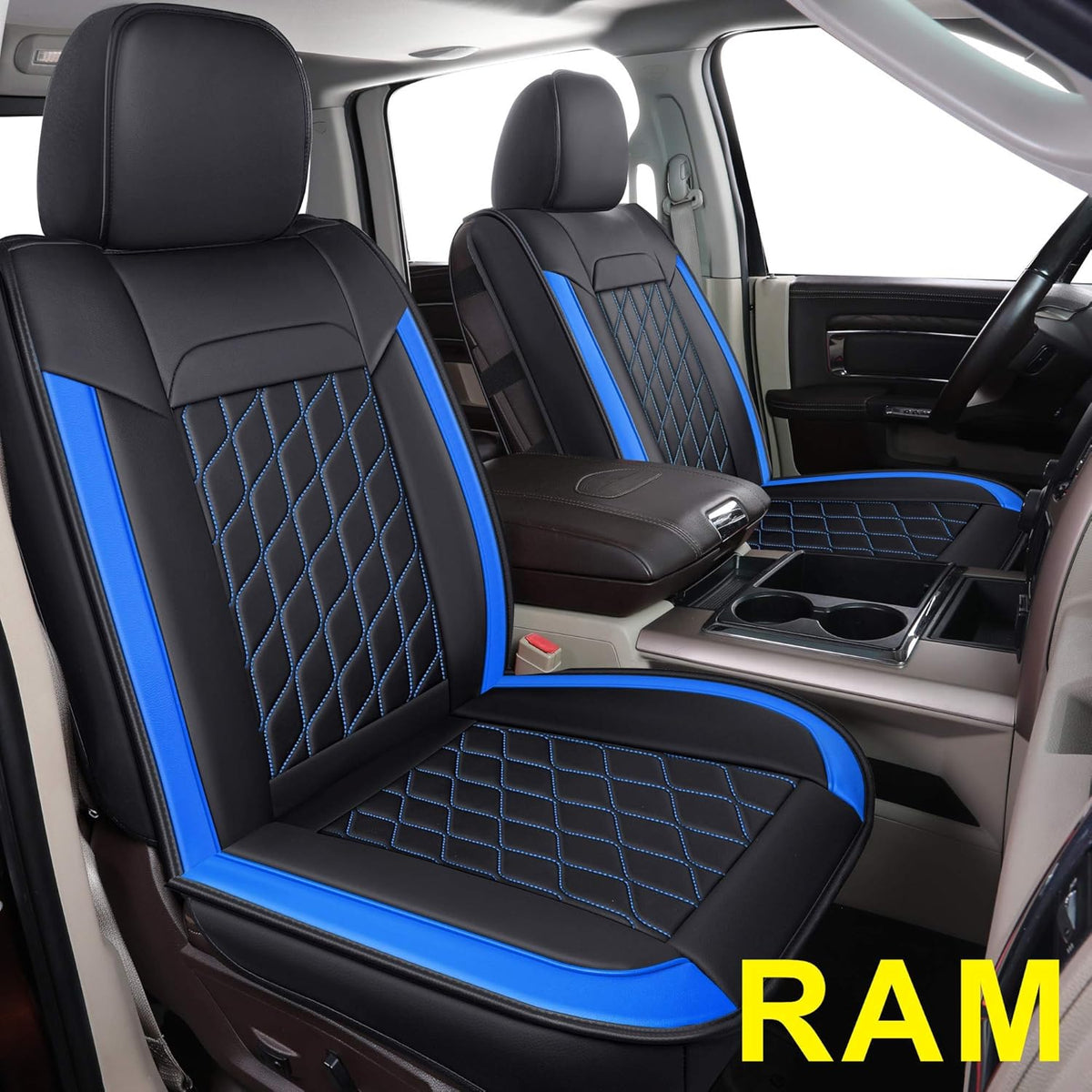 Faux Leather Seat Covers for Ram 1500 Crew Cab Pickup K592