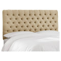 Twin Linen Sandstone Tufted Headboard J582