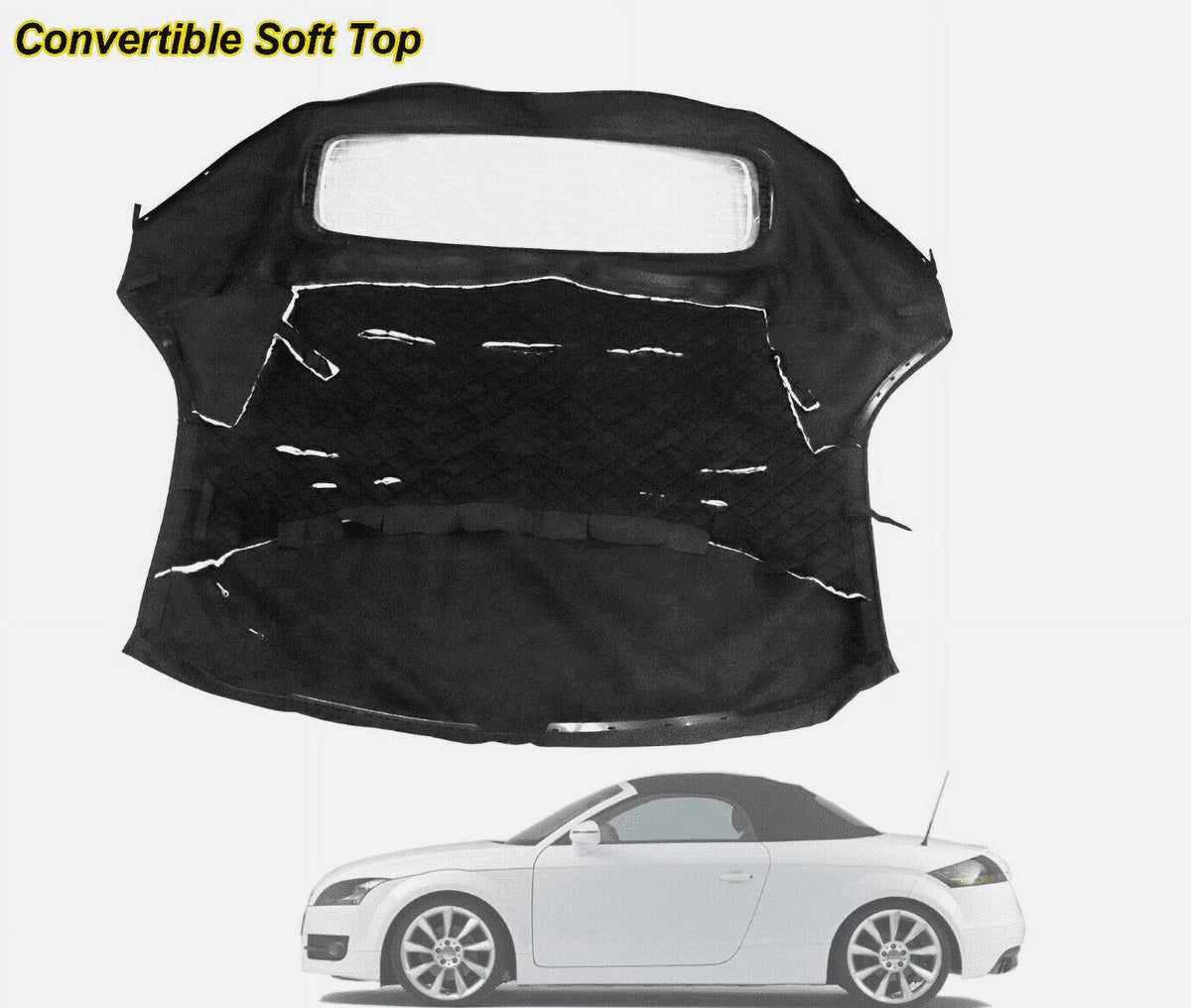 Convertible Top with Glass Window for Audi TT Quattro 2007-2013 X73177