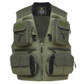 Mesh Fishing Vest Multi-pocket Sleeveless Quick-Dry Waistcoat Z45294