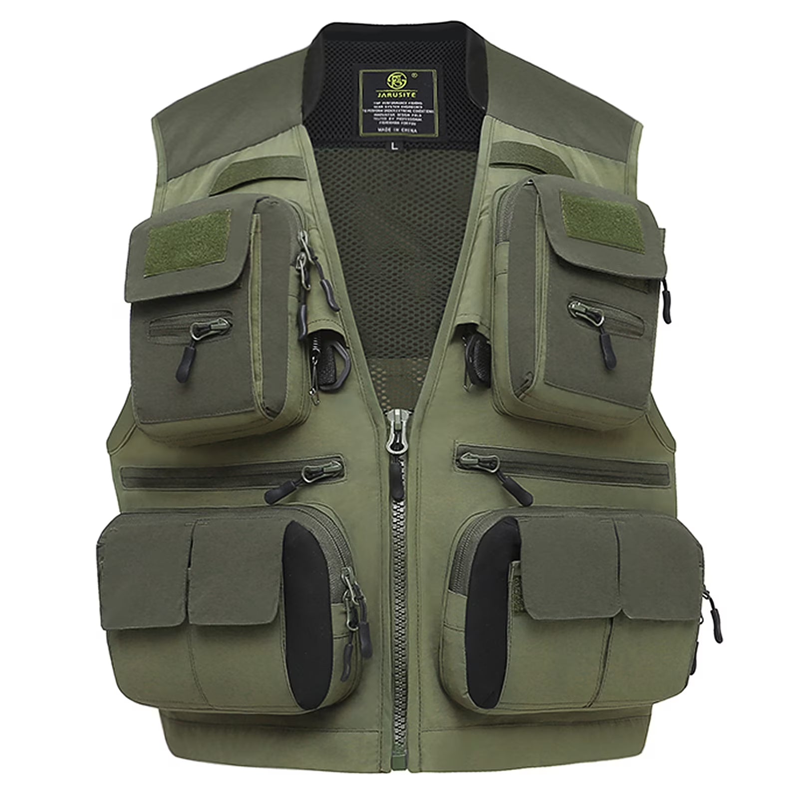 Mesh Fishing Vest Multi-pocket Sleeveless Quick-Dry Waistcoat Z45294
