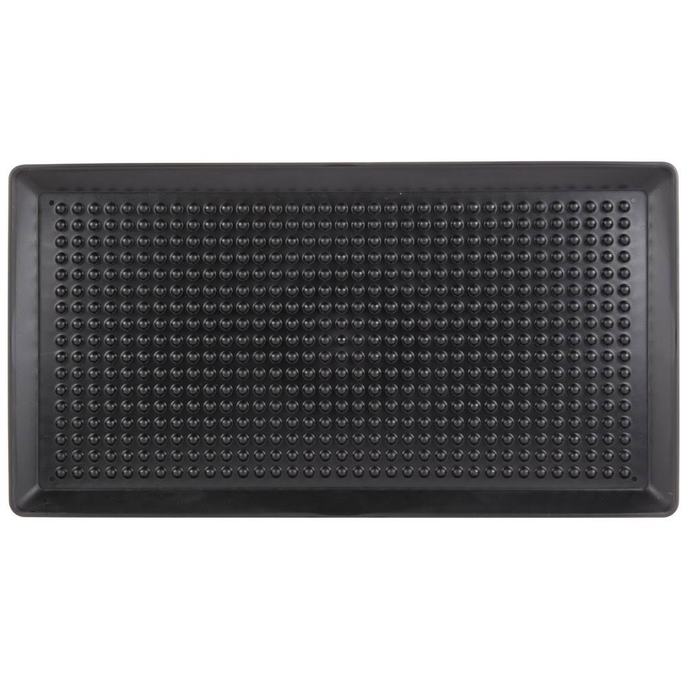 12x22 x 24x22 Charcoal Polypropylene Pizza Tray - 12/Case L170902
