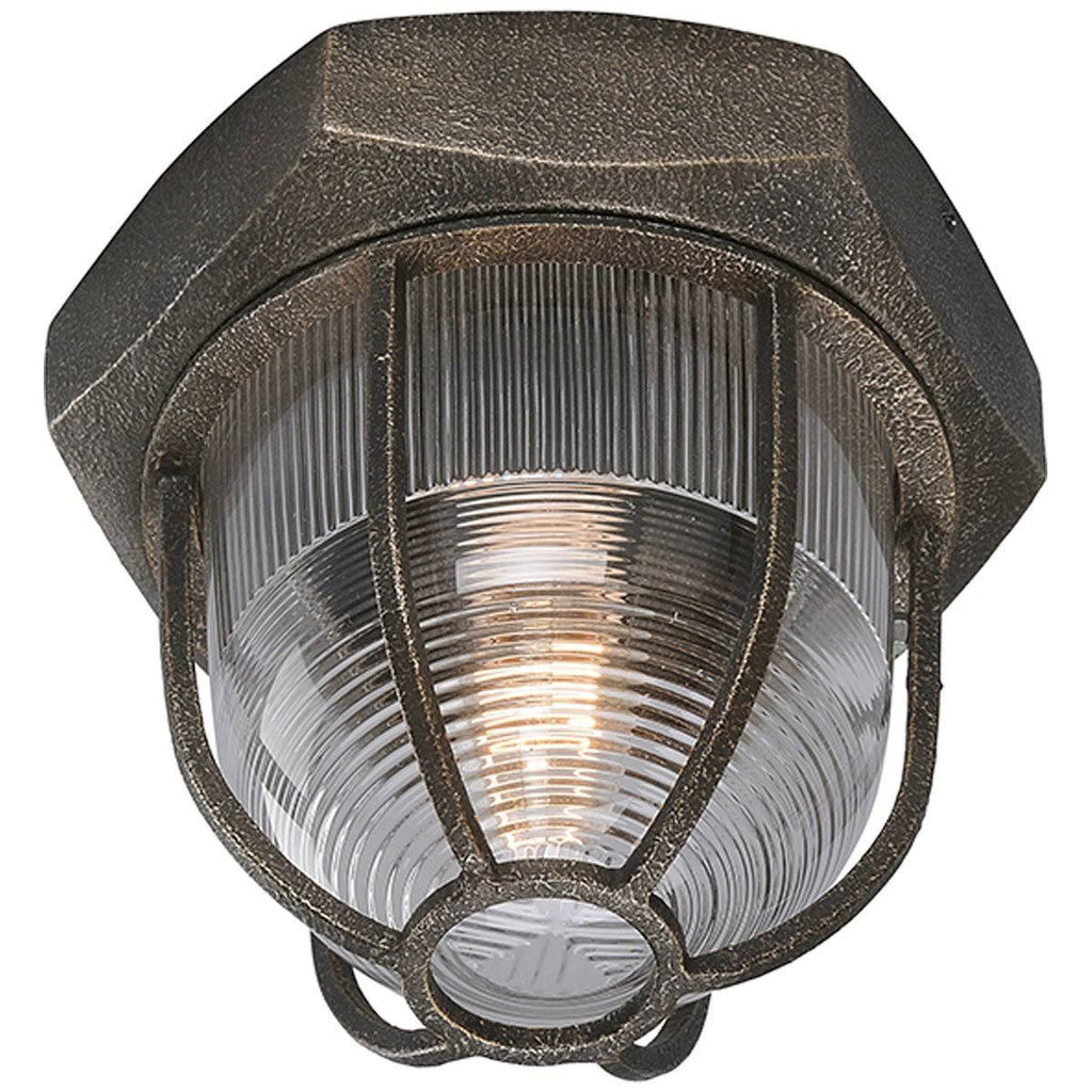 Aged Silver Flush Mount W168517
