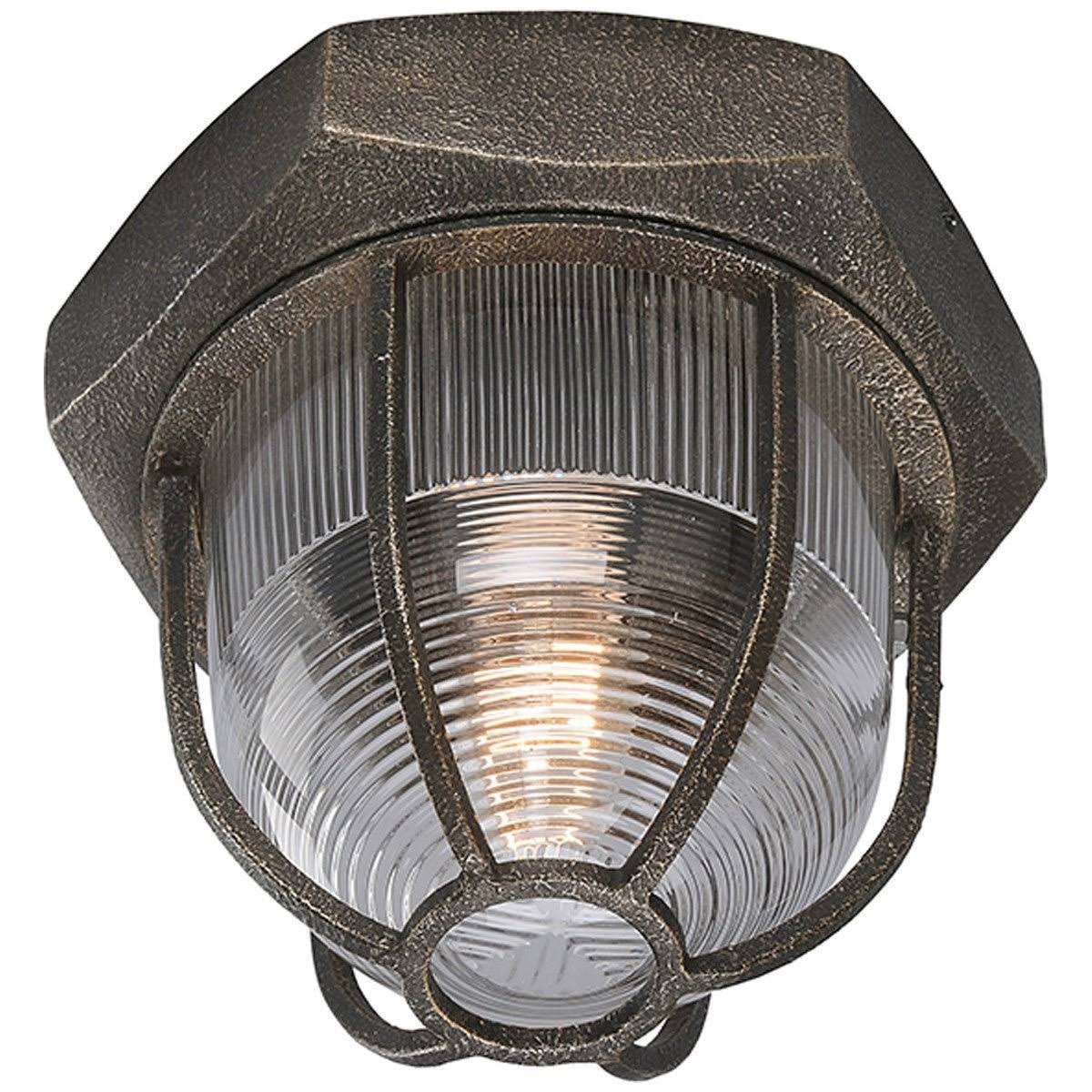 Aged Silver Flush Mount W168517