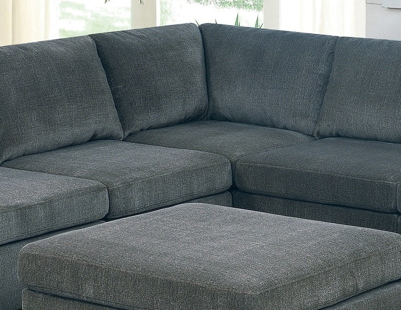 Grey Chenille Modular Sectional 9pc Set N48550