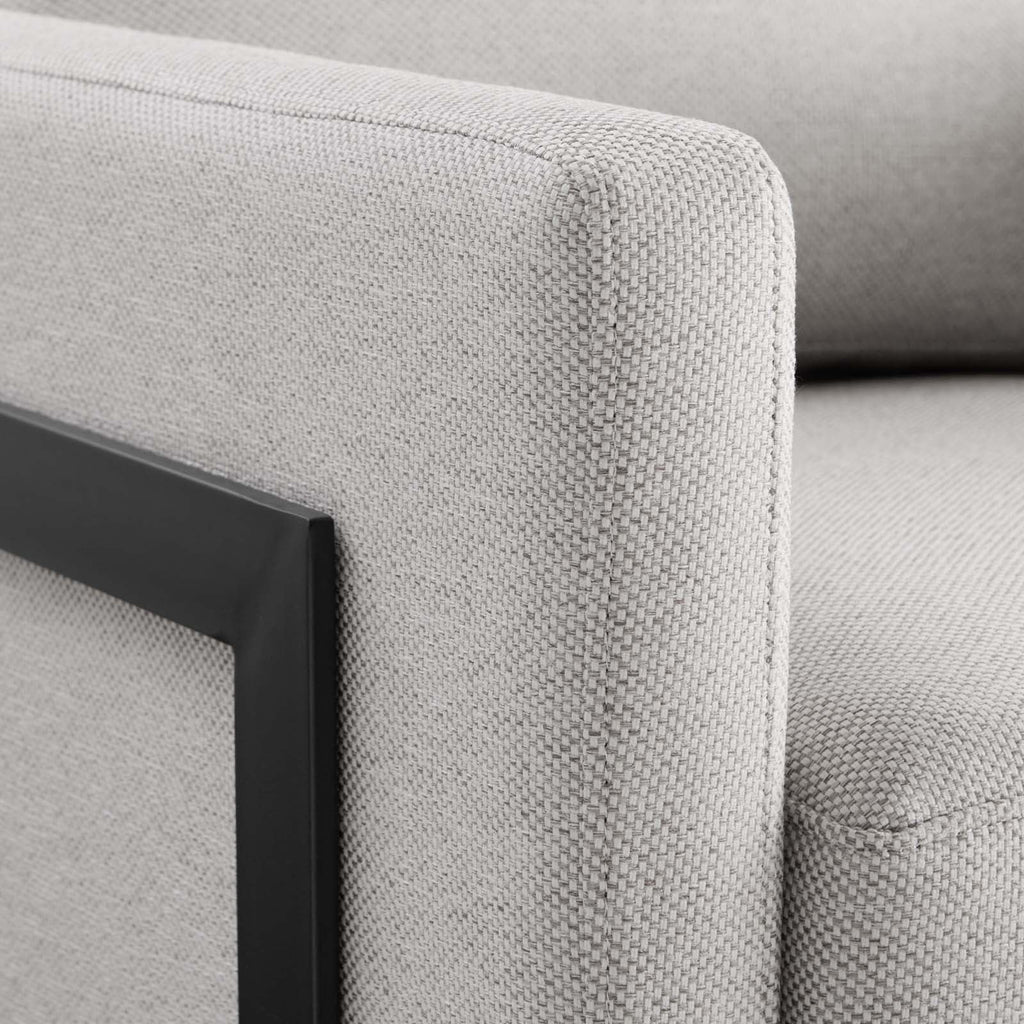 Black Camel Upholstered Fabric Accent Chair E775
