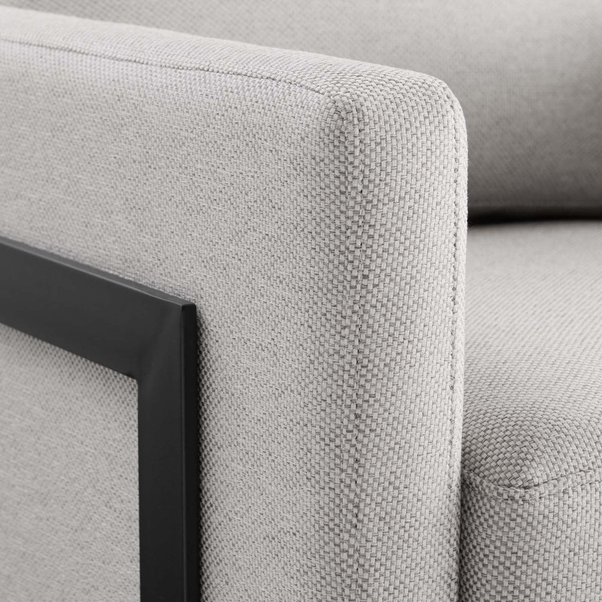 Black Camel Upholstered Fabric Accent Chair E775