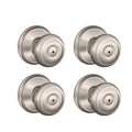 Satin Nickel Privacy Door Knob (4-Pack) I15960