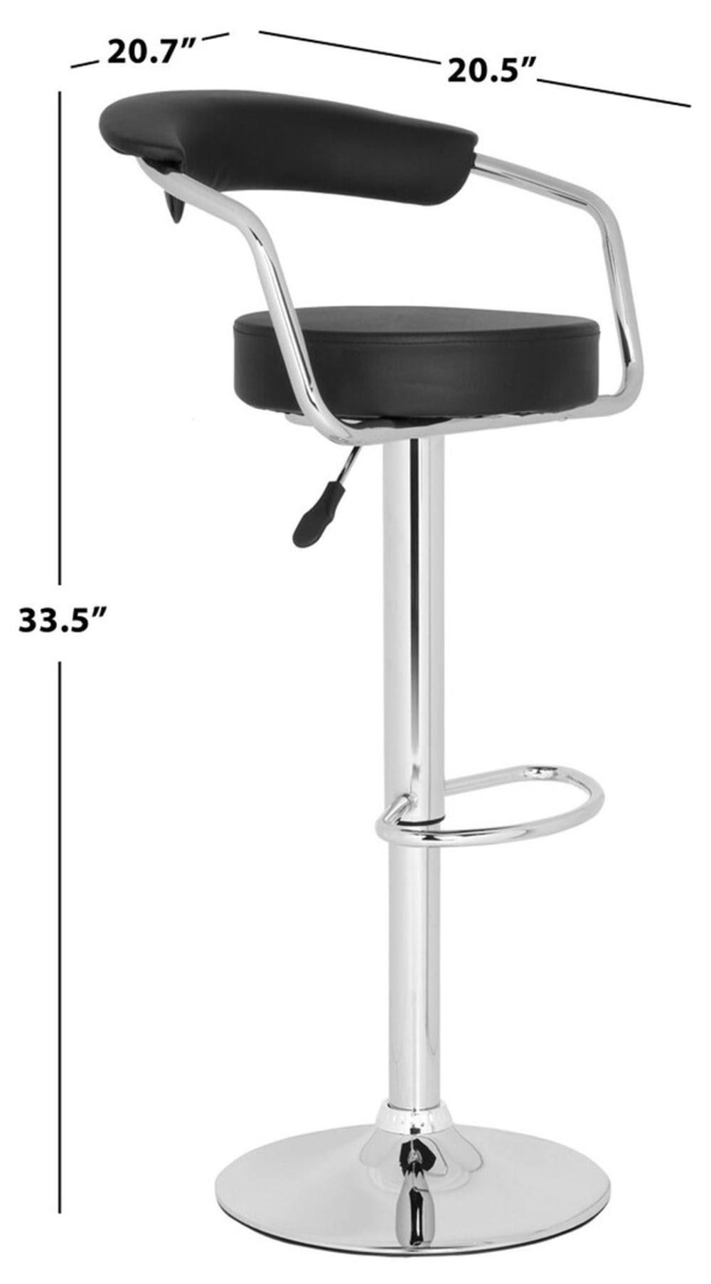 White Swivel Bar Stool G70848