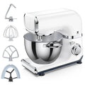 6 Adjustable Speeds Electric Stand Mixer with 4.2 QT Stainless Steel Bowl I503