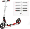 Foldable Kick Scooter with Big Wheel, 4 Level Height Adjustable L380591