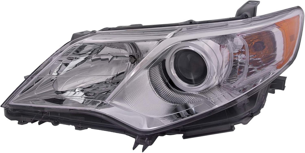 Chrome Housing Halogen Headlight for 2012-2014 Toyota Camry 4 Door Sedan E524554