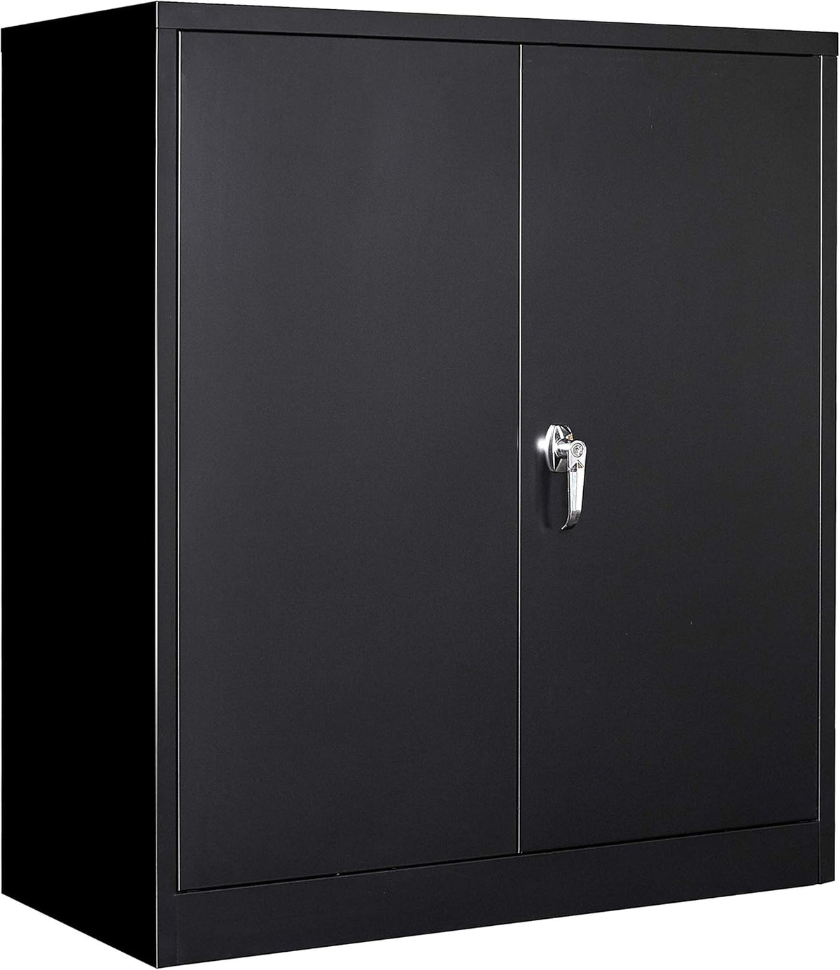 72" Tall Steel Storage Cabinet with Locking Door and 4 Adjustable Shelves (White) M5538
