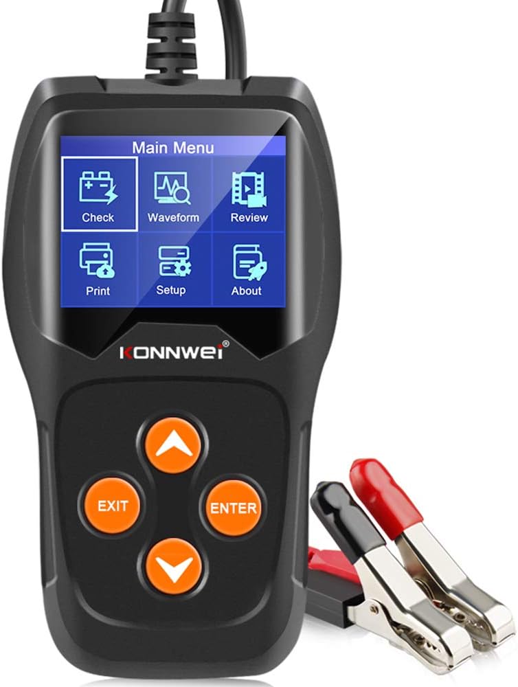 6V 12V Car Battery Tester, 100-2000 CCA Battery Load Tester H996791