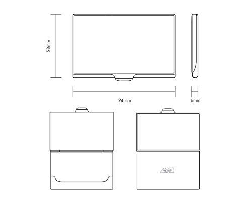 Etched Card Case X612608