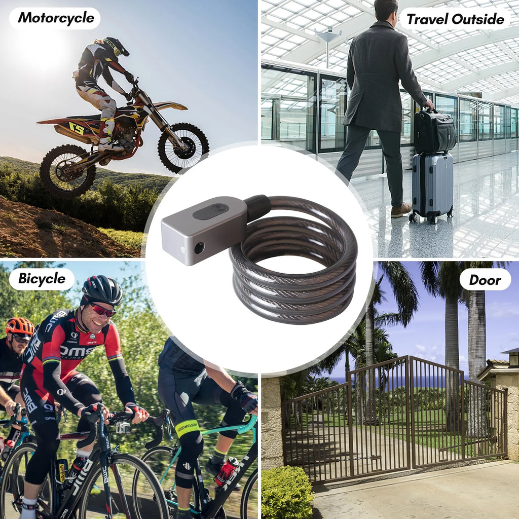 Cable Combination Lock with Built-In Battery H83678