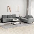 2 Piece Dark Gray Fabric Sofa Set H52642