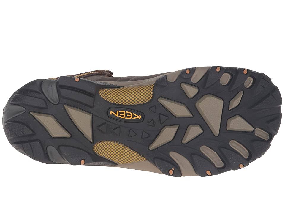 Cascade Brown Golden Yellow Men's Hiking Shoes Size 7.5 Wide L741