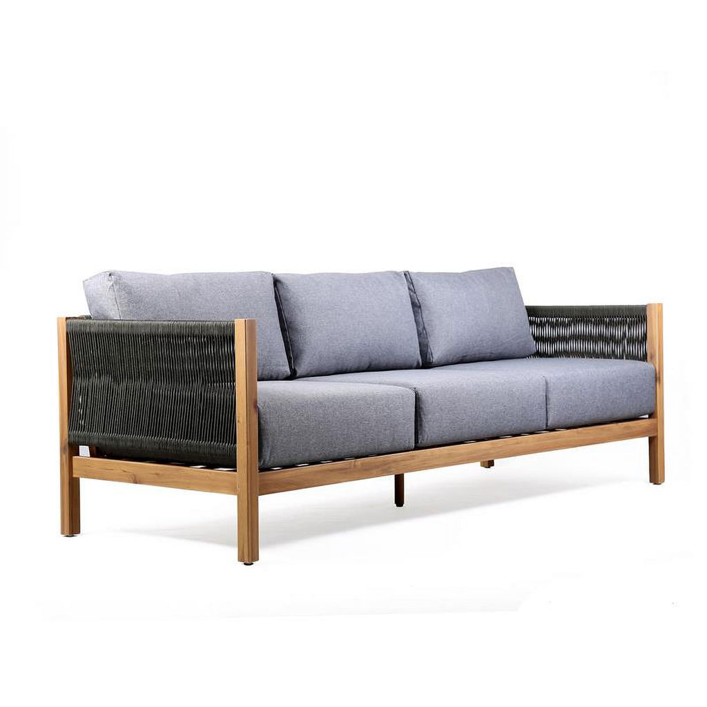 Dark Gray Polyester Fabric Outdoor Sofa I52400