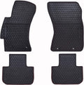Black Odorless Washable Rubber Car Floor Mats X92778