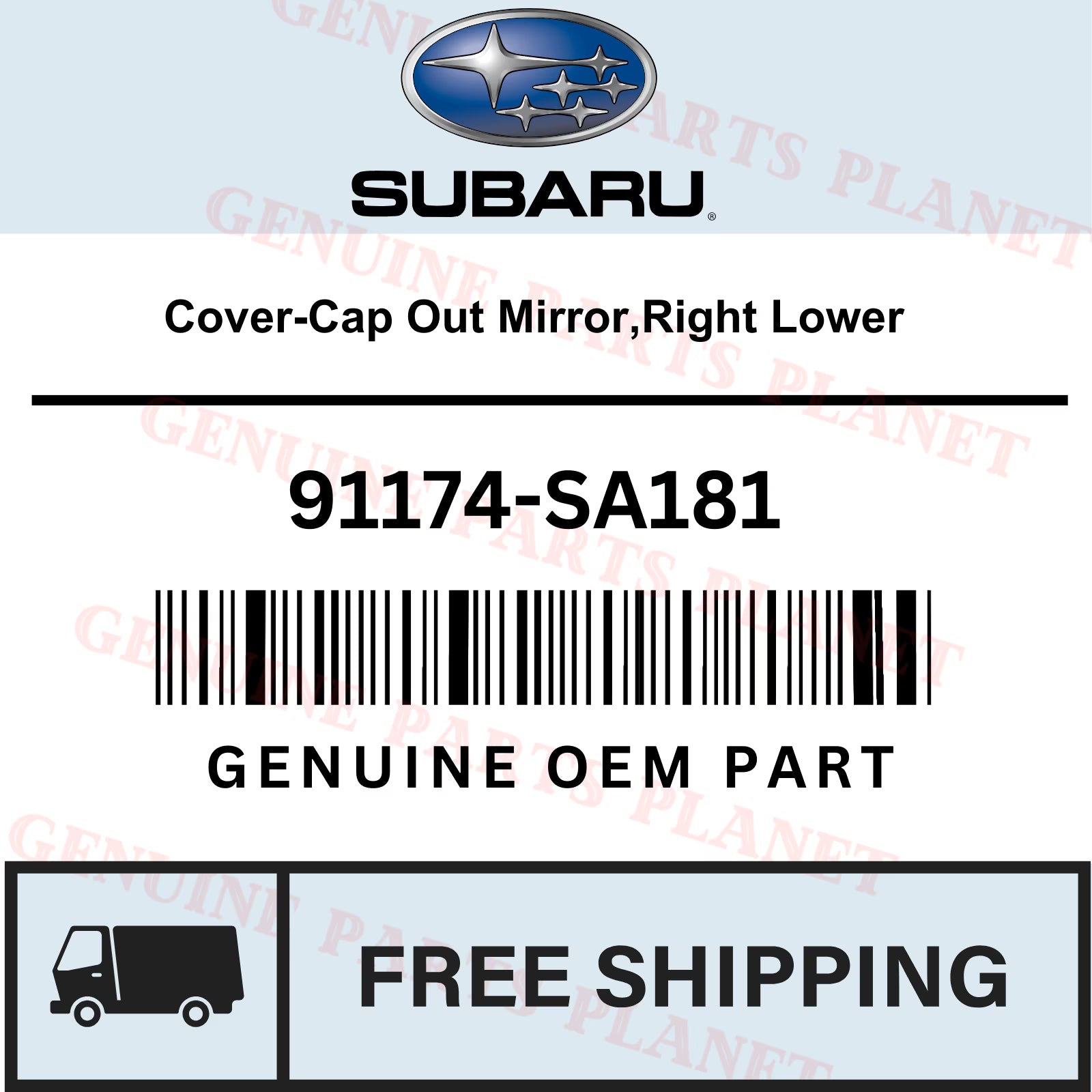 Right Lower Cover-Cap Out Mirror Q853498