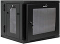 9U Wall-Mount Network Cabinet Enclosure, 450mm Depth, Hinged Back, Swing Gate Server Cabinet H90139