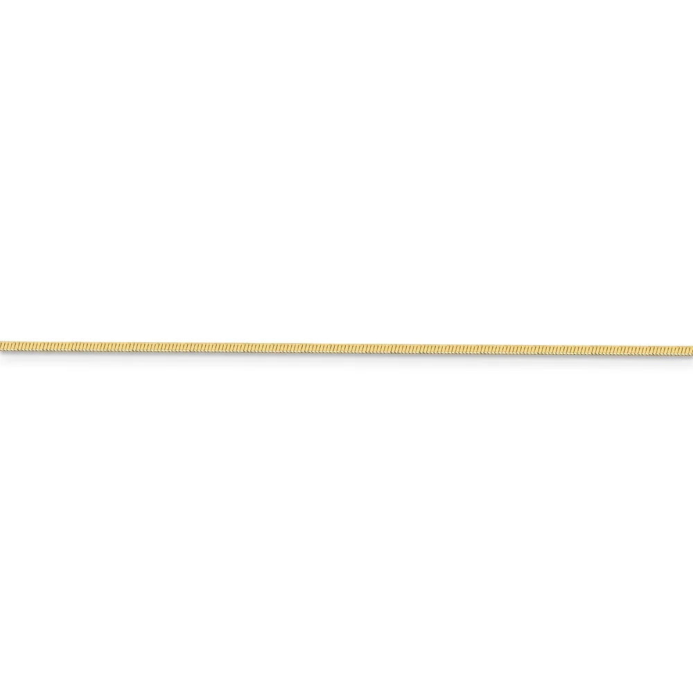 14kt Yellow Gold 16 inch Octagonal Snake Chain A235